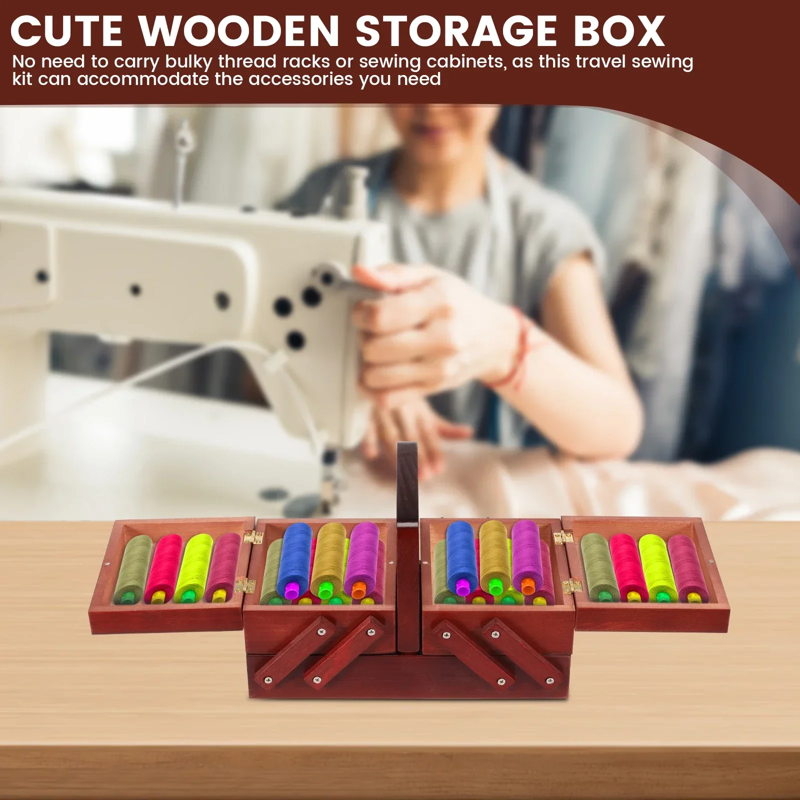 Expandable Sewing Thread Box W - đánh giá và giá Reel Handle